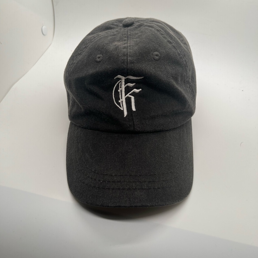 Adams Black Cap with White Embroidery